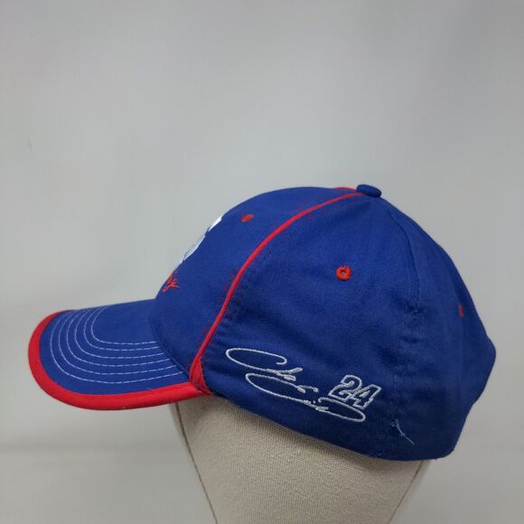 NAPA Racing Strapback Hat Blue Chase Elliot #24 Ron Capps #28 Embroidered Logo - Picture 3 of 8